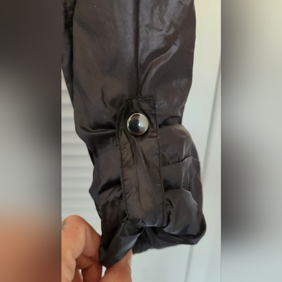 Women's Soia & Kyo Long Black Windbreaker Summer Fall Jacket (S) - Picture 7 of 8